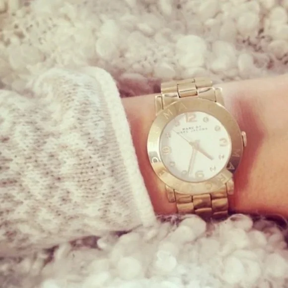 MARC JACOBS • Gold Amy Dexter Glitz Watch New Battery Ready  display picture 1